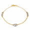 Bracelet Bracelet Grain de café Or jaune, Or blanc 58 Facettes 578490CD