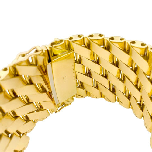 Bracelet Bracelet Sterlé Paris, or jaune, platine, diamants. 58 Facettes 34886