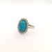 Bague 52 Bague avec Turquoise et Diamants 58 Facettes