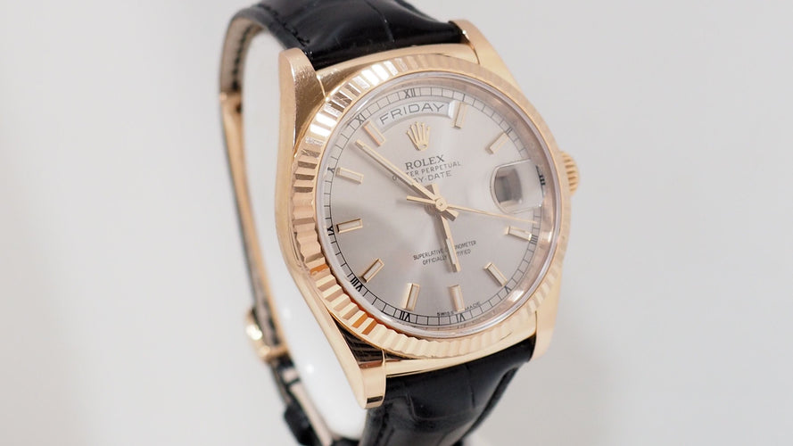 Montre Montre Rolex Day_Date en or rose 36 58 Facettes 32230