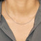 Collier Collier en Or blanc 18k 58 Facettes CEC0355