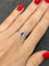 Bague 51.5 Bague or blanc Tanzanites et Diamants 58 Facettes 00000501