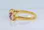 Bague 50 Bague en or jaune 18 carats, 6 rubis et 4 diamants 58 Facettes AB551