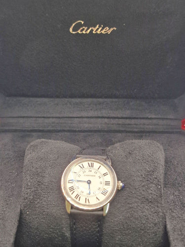 Montre Montre Ronde De Cartier (Acier Solo) 2021 29 mm 58 Facettes