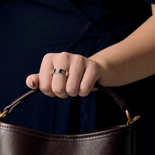 Bague 52,5 Bague en or blanc et diamants 58 Facettes B250482