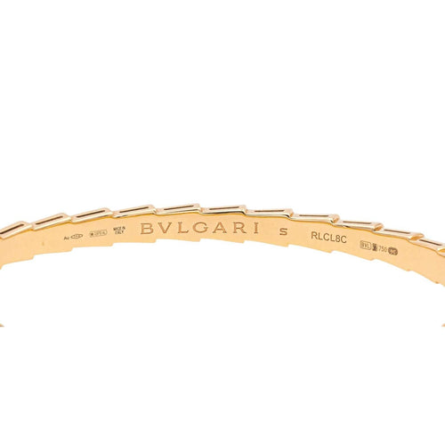 Bracelet Bulgari Bracelet Serpenti Or rose Malachite 58 Facettes 4173763RV