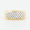Bague 49 BAGUE EN OR JAUNE ET BLANC 18 CARATS 58 Facettes REF 10102