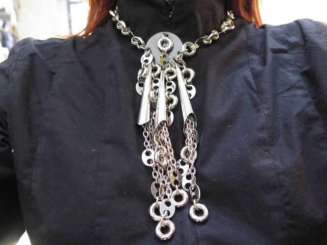 Collier vintage collier PACO RABANNE 42cm en metal pastilles breloques e 58 Facettes 269675