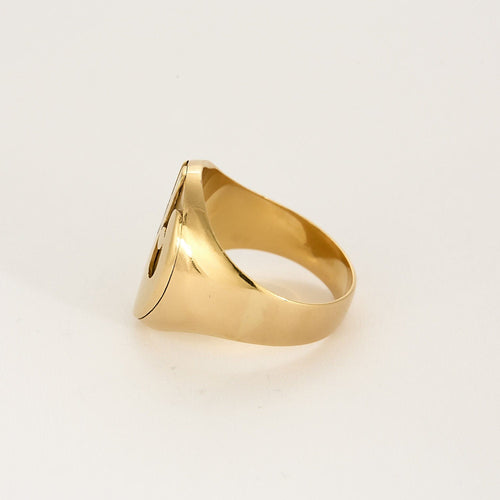 Bague 63 Chevalière en or jaune 58 Facettes ARR20042