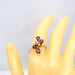 Bague 54 Bague en or jaune rubis et diamants 58 Facettes