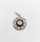 Pendentif Pendentif art deco or 18k diamant taille ancienne et saphirs calibrés (circa 1920) 58 Facettes A05715