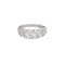 Bague 58 Bague jonc or blanc et diamants 58 Facettes GU188