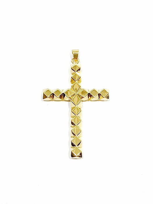 Pendentif Pendentif croix en or jaune 58 Facettes