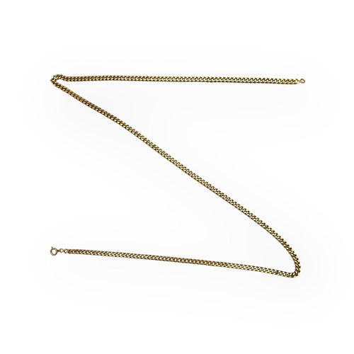 Collier Chaine or jaune, maille gourmette 55 cm 58 Facettes 149061656