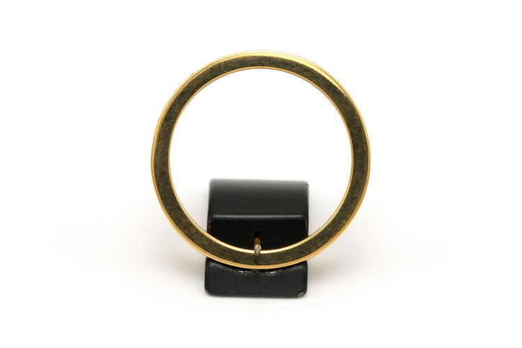 Bague 55 Alliance américaine en or jaune sertie de diamants 58 Facettes 18520