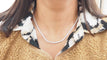 Collier 44.5 Collier rivière en or blanc et diamants 58 Facettes 32532