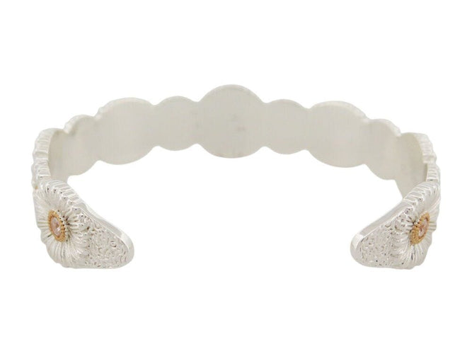 Bracelet bracelet BUCCELLATI manchette blossoms marguerite argent daisy 58 Facettes 269492