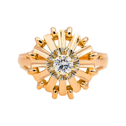 Bague 56 Bague Or rose, Or blanc Diamant 58 Facettes 4830442CN