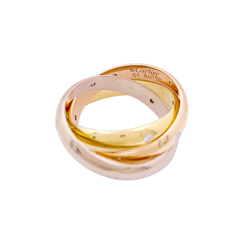 Bague 51 Bague Cartier, "Constellation", trois ors et diamants. 58 Facettes 34820