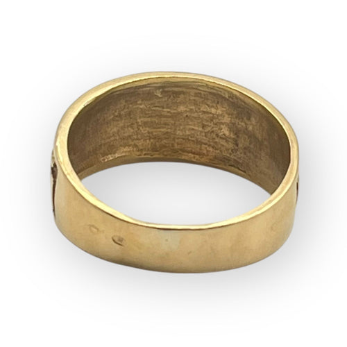 Bague 59 Bague grecque en or jaune 58 Facettes 149053861