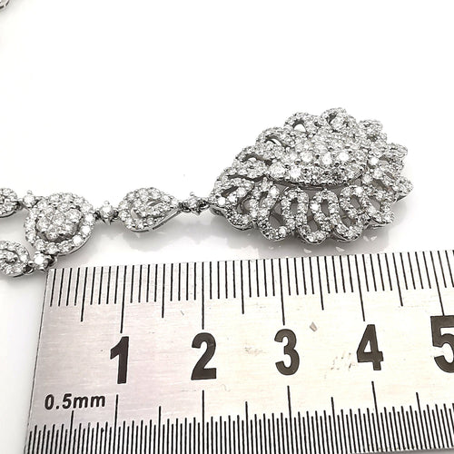 Collier Collier en or blanc & diamants 58 Facettes