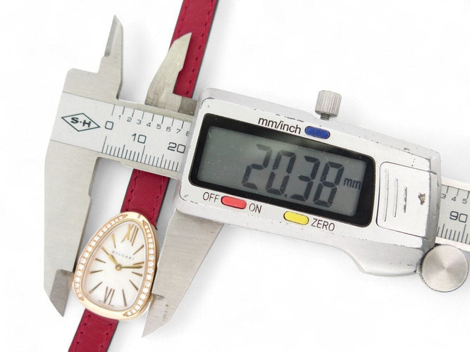 Montre montre BULGARI serpenti 102727 en or rose 18k diamants quartz 58 Facettes 270748