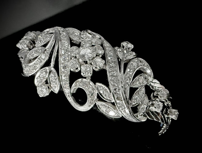 Náramek Náramek z bílého zlata osazený 4 karáty zářivých diamantů 58 Facettes