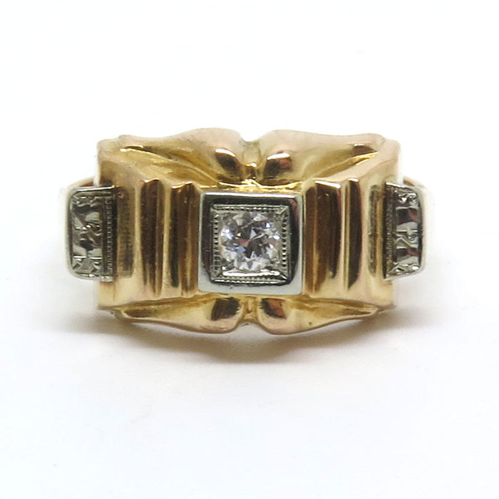 Vintage-Ring aus Gelbgold
