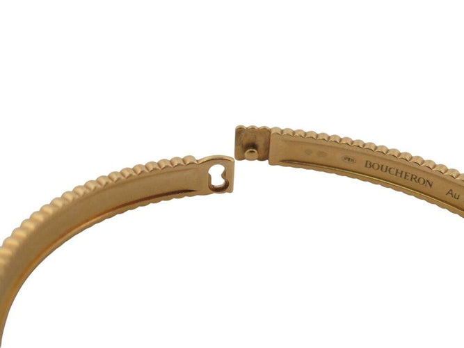 Bracelet bracelet BOUCHERON jonc gros grain quatre pm en or jaune 18k 24.4gr 58 Facettes 269263