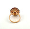 Bague 57 Bague vintage en or jaune avec citrines et diamants 58 Facettes