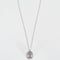 Collier Collier or blanc améthyste et diamants 58 Facettes LP981/16