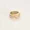 Bague 51 Dinh Van - Spirale -  Bagues en Or jaune & blanc 58 Facettes SMA0382X2