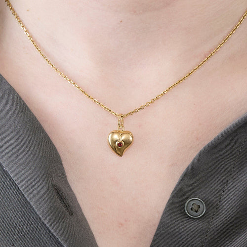 Pendentif Pendentif coeur or jaune 58 Facettes MEA43003