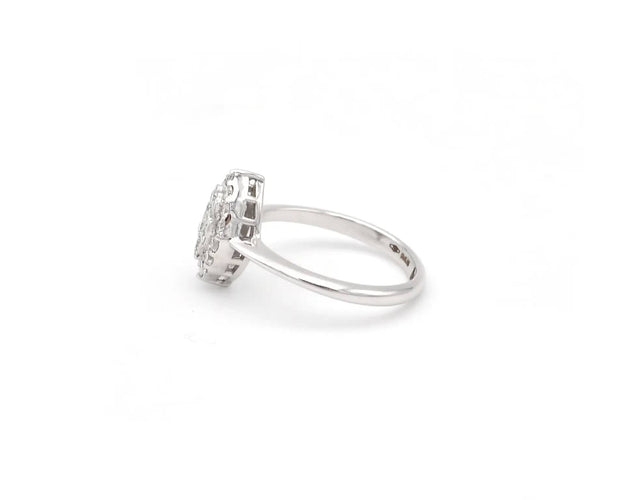Bague Bague en or blanc sertie de diamants de 0,39 ct 58 Facettes 14266