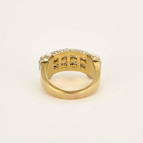 Bague 53 Bague en Or Jaune et Diamants 58 Facettes B240786