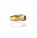 Bague 51 Bague jonc saphir ancien et diamants monture or jaune 58 Facettes