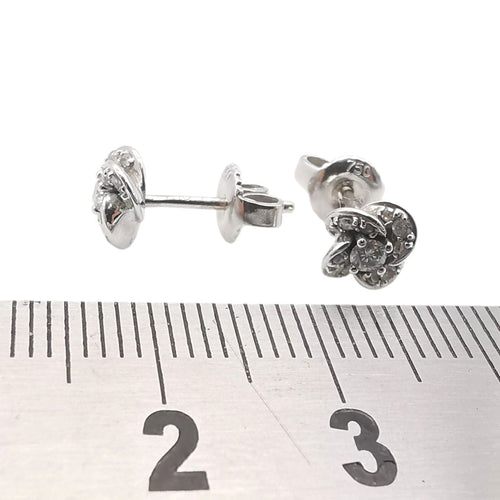 Boucles d'oreilles Boucles d'oreilles or blanc & diamants 58 Facettes