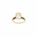 Bague 53 Bague en or jaune et topaze naturelle 58 Facettes CAE-RI-OV-YGBT