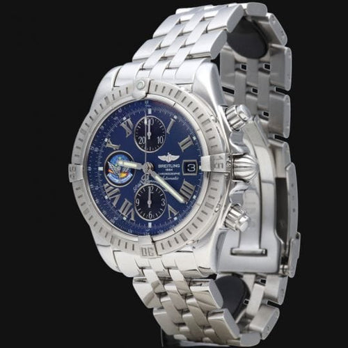 Montre Breitling Montre Chronomat Evolution Blue Impuls 58 Facettes MT43457