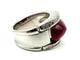 Bague 58 Bague or blanc 18K, diamants et rubis 11ct certifié 58 Facettes