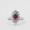 Bague 58 Bague rubis et diamants 58 Facettes