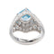 Bague 52 Bague Platine Topaze, Diamant 58 Facettes 3520102CN