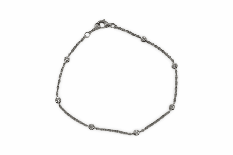 Bracelet Bracelet or et diamants 0,18 ct 58 Facettes 00018801