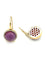 Boucles d'oreilles ROBERTO COIN. Boucles d'oreilles or, améthystes et diamants 58 Facettes