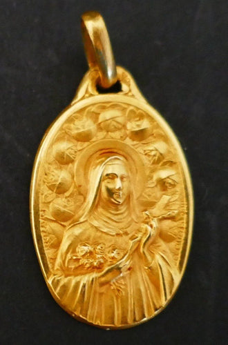 Pendentif AUGIS & MAZZONI - Médaille Art Déco de Forme Ovale 58 Facettes