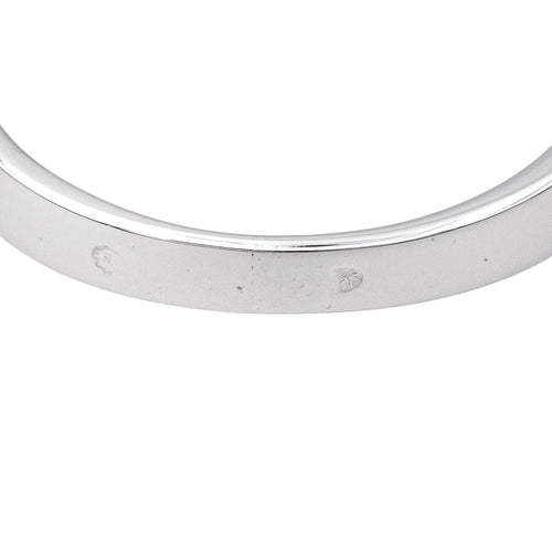 Bague 53 Bague Demi alliance Or blanc Diamant 58 Facettes 4274093RV