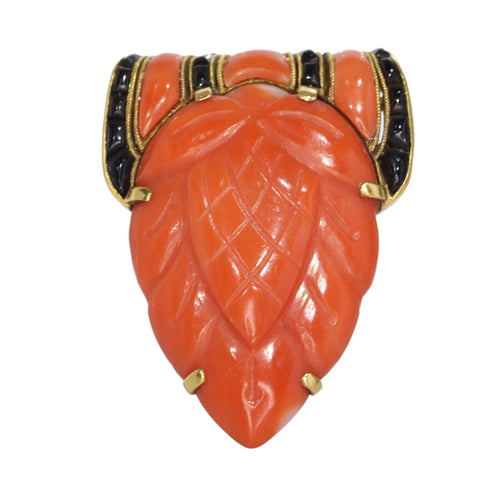 Broche L'élégance redéfinie : une broche Art déco belge inspirée du japonisme 58 Facettes 10015-4334