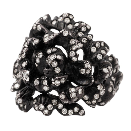 Bague 51 Repossi Bague Nérée Or noir Diamant 58 Facettes 577670GD