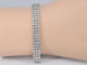 Bracelet Bracelet tennis en or blanc avec 3 rangées de diamants de 2,25 carats 58 Facettes 2173