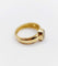 Bague 49 Bague jonc vintage or jaune 18k aigue marine de 0,70 carats 58 Facettes A06182